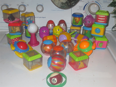 monkey safe fisher price blocks and ball toys